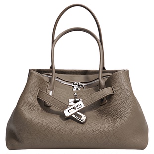 手提单肩斜挎百搭早春简约感真皮包头层牛皮2026年通勤凯丽包