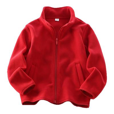 儿童摇粒绒开衫外套冬季内搭男童校服神器冲锋衣内胆抓绒保暖上衣