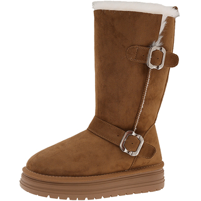 永希女靴防滑两穿加厚保暖雪地靴