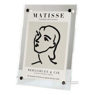 双面透明亚克力相框摆台六七6寸7明信片展示架8照片a4小桌面摆件