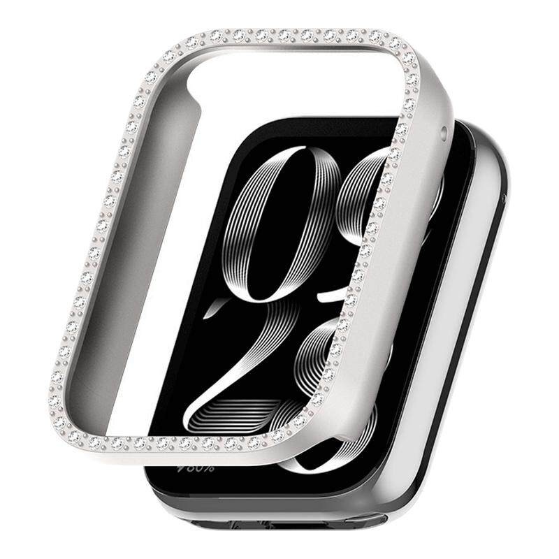 适用于小米手环9pro保护壳表带仿钻镂空半包表壳xiaomi8pro全包保护套壳膜一体防摔耐磨钢化膜运动9pro配件