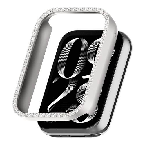 适用于小米手环9pro保护壳表带仿钻镂空半包表壳xiaomi8pro全包保护套壳膜一体防摔耐磨钢化膜运动9pro配件