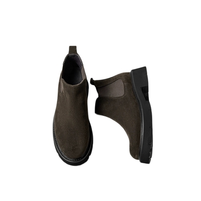 【毕雯珺同款】真皮男士切尔西靴