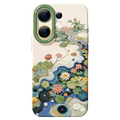 【热卖新品】水墨荷花手机壳