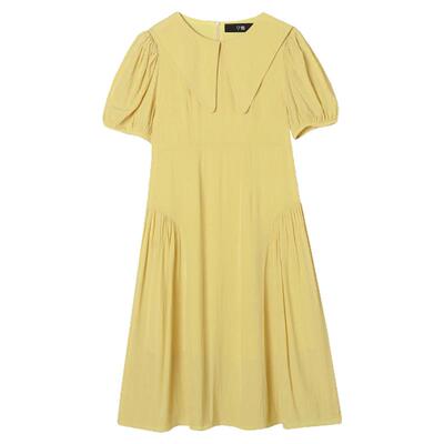 气质五分袖中裙连衣裙