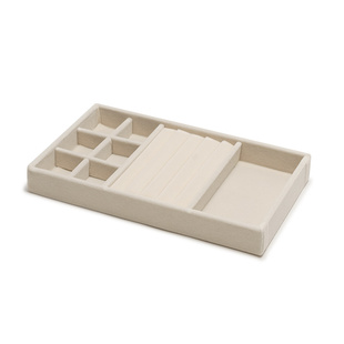 小号精致首饰托盘抽屉柜内置分隔项链戒指耳环耳钉陈列保存收纳盒