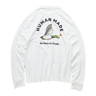 现货 HUMAN MADE GRAPHIC L/S TEE 日产爱心鸭子图案长袖T恤 25SS