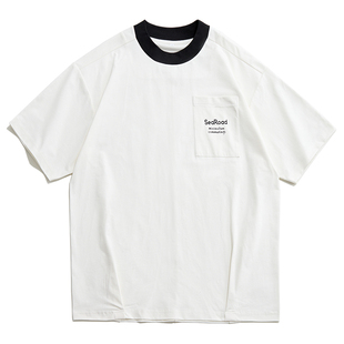 海上公路凉感速干标语T恤男士夏季索罗娜5A抑菌撞色防晒短袖上衣