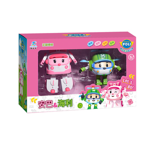 荣达丰变形警车珀利警长安巴救护车罗伊消防车海利机器人儿童玩具