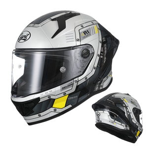 Cyril赛罗摩托车头盔大尾翼男女通用赛车机车情侣全盔四季骑行R1