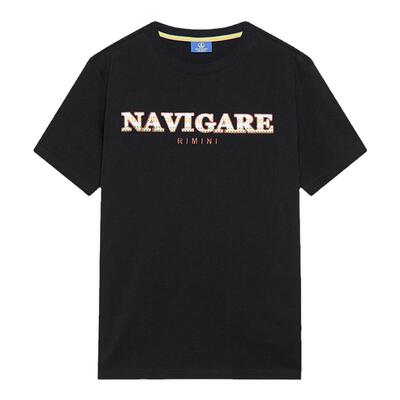 Navigare意大利小帆船黑短袖
