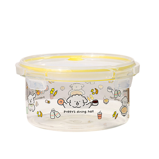 超轻玻璃饭盒微波炉加热专用上班族食品级保鲜碗高硼硅圆形便当盒