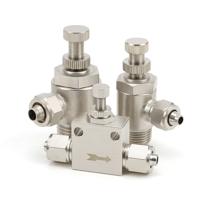 气管接头调速金属快拧节流阀