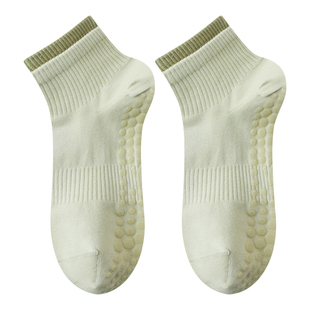 瑜伽袜子防滑专业女普拉提训练秋冬室内专用健身运动成人地板短袜