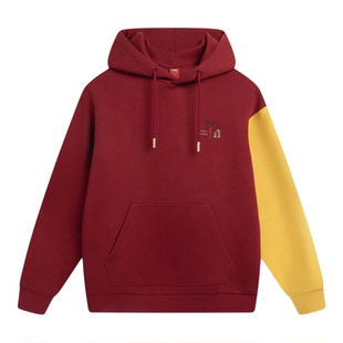 李宁卫衣男女25冬季新款故宫联名商场情侣休闲长袖运动服AWDVQ01