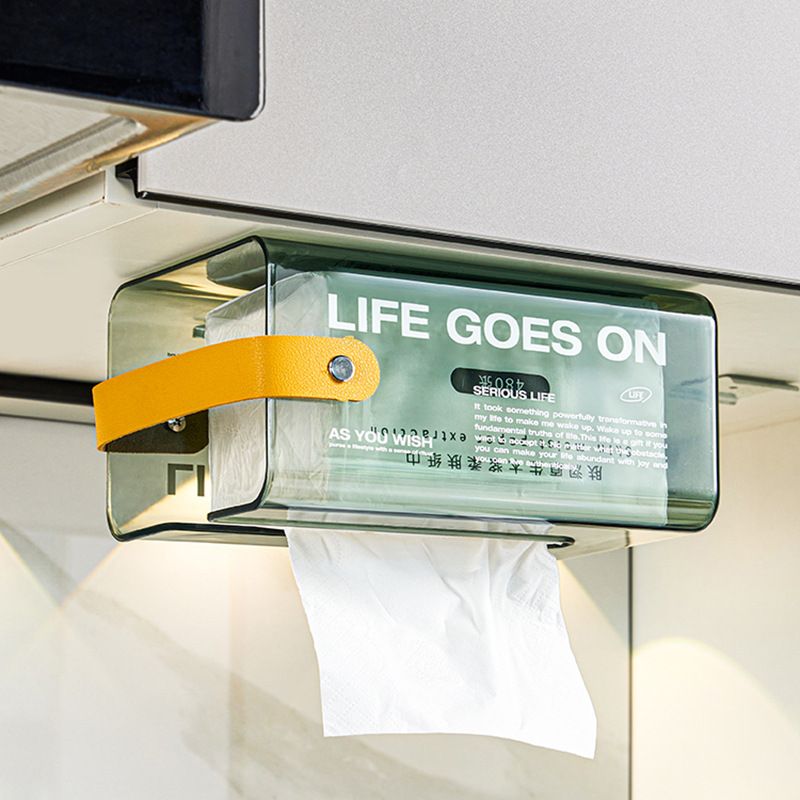 提手免打孔纸巾盒壁挂式抽纸盒洗脸巾盒子挂壁收纳厕所挂墙上