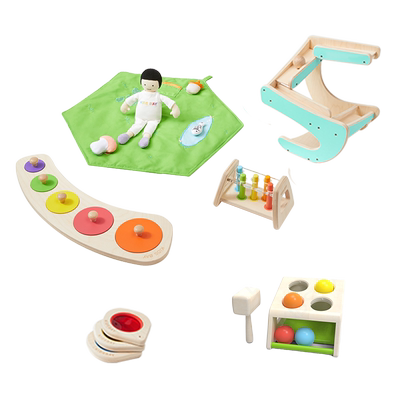 kidsbay13-14月龄宝宝早教盒子婴儿蒙氏实木益智玩具周岁见面礼物