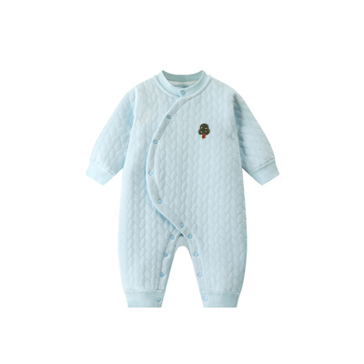 婴儿夹棉连体衣冬季保暖