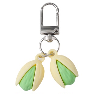 可爱创意食物系列开心果钥匙扣个性榴莲背包挂件饰品仿真趣味礼物