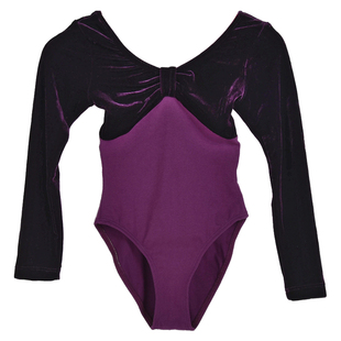 舞之恋舞蹈服儿童女丝绒中国舞服装长短袖秋季体操服女童练功服