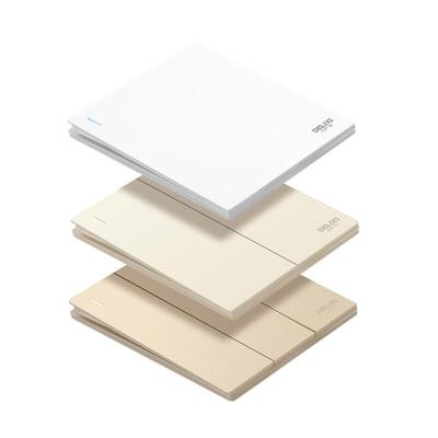 德力西奶油风哑光肤感开关插座