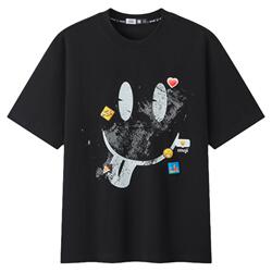 森马潮流联名贴纸印花短袖T恤男