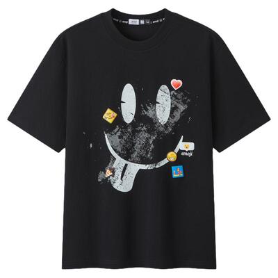 森马潮流联名贴纸印花短袖T恤男