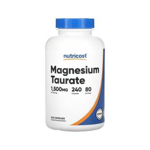 香港直邮Nutricost牛磺酸镁1500 毫克240 粒胶囊（每粒胶补充剂