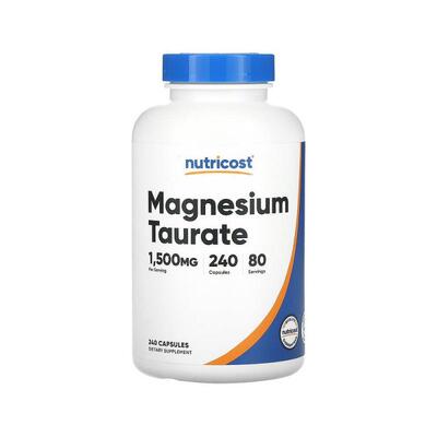 香港直邮Nutricost牛磺酸镁1500 毫克240 粒胶囊（每粒胶补充剂