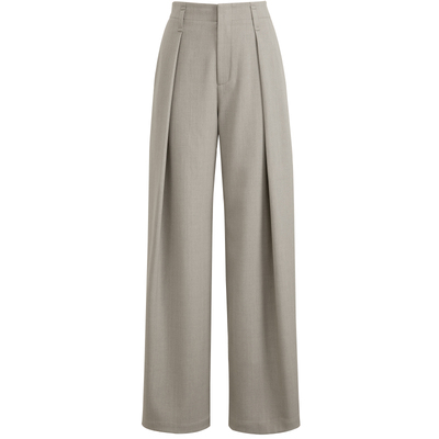 夏莫卡慵懒时髦知识分子风弯月裤