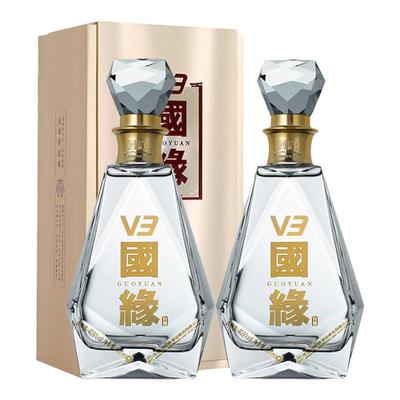 今世缘国缘V3迎宾40.9度白酒2瓶