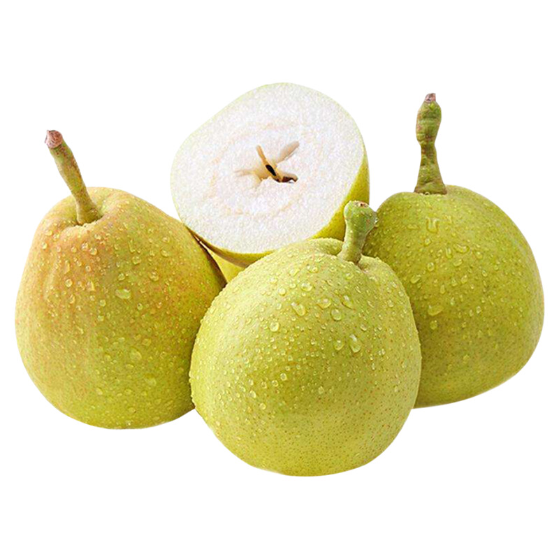 正宗新疆库尔勒香梨皮薄多汁化渣脆甜自然熟黄果发货红香酥梨实惠
