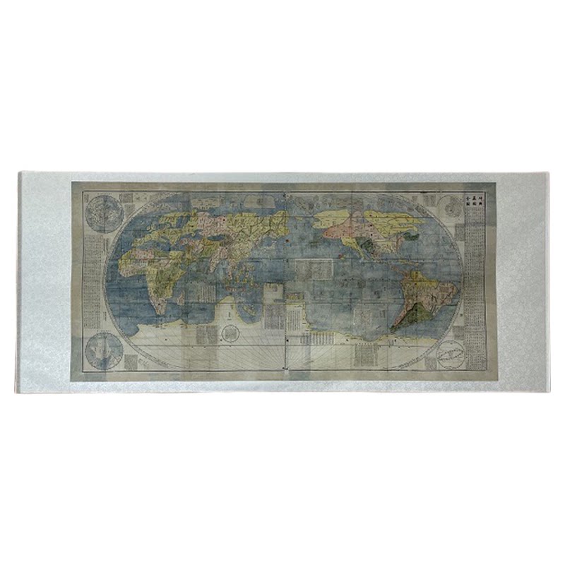 利玛窦坤舆万国全图国画古地图