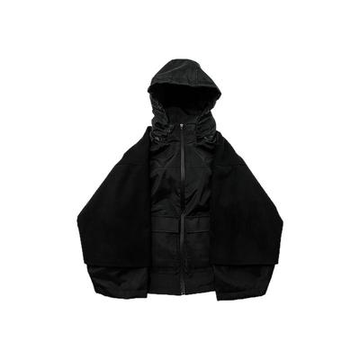 高密度尼龙羊毛混纺游牧夹克