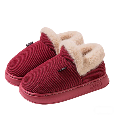 中老年棉鞋+男款+加绒加厚+防滑