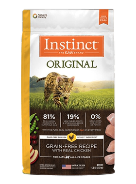 Instinct天然百利高蛋白猫粮美毛