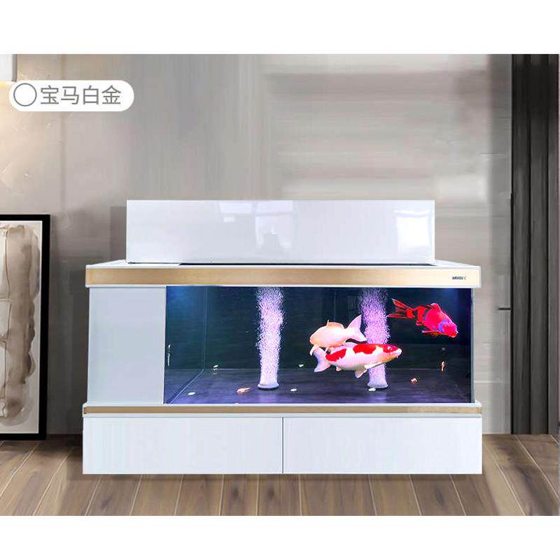 铂金系列大为轻玻璃钢轻体侧滤底排鱼缸水族箱免安装锦鲤地缸入户