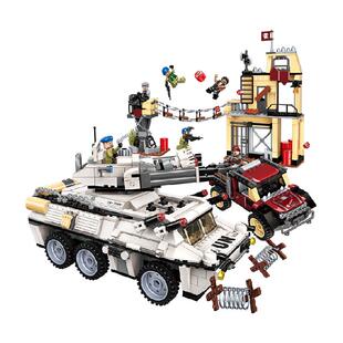 启蒙雷霆使命装甲车坦克导弹益智拼装积木儿童玩具男孩礼物3206