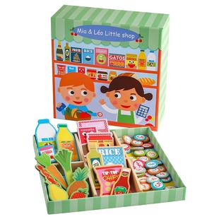 Djeco米娅和里奥的商店购物清单3-4-5岁理财桌游宝宝思维训练玩具