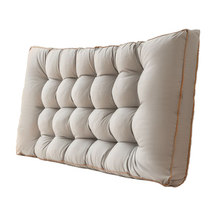 简约灰 宿舍床头靠垫立体加高床上靠枕榻榻米软包大靠背免拆洗