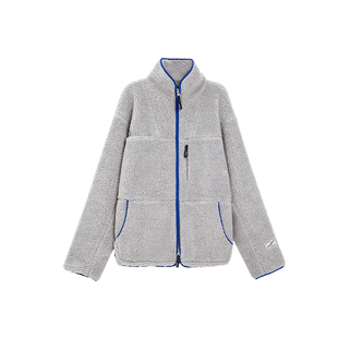 TurnSignal潮牌立领颗粒绒外套女秋冬2025新款休闲宽松保暖夹克冬