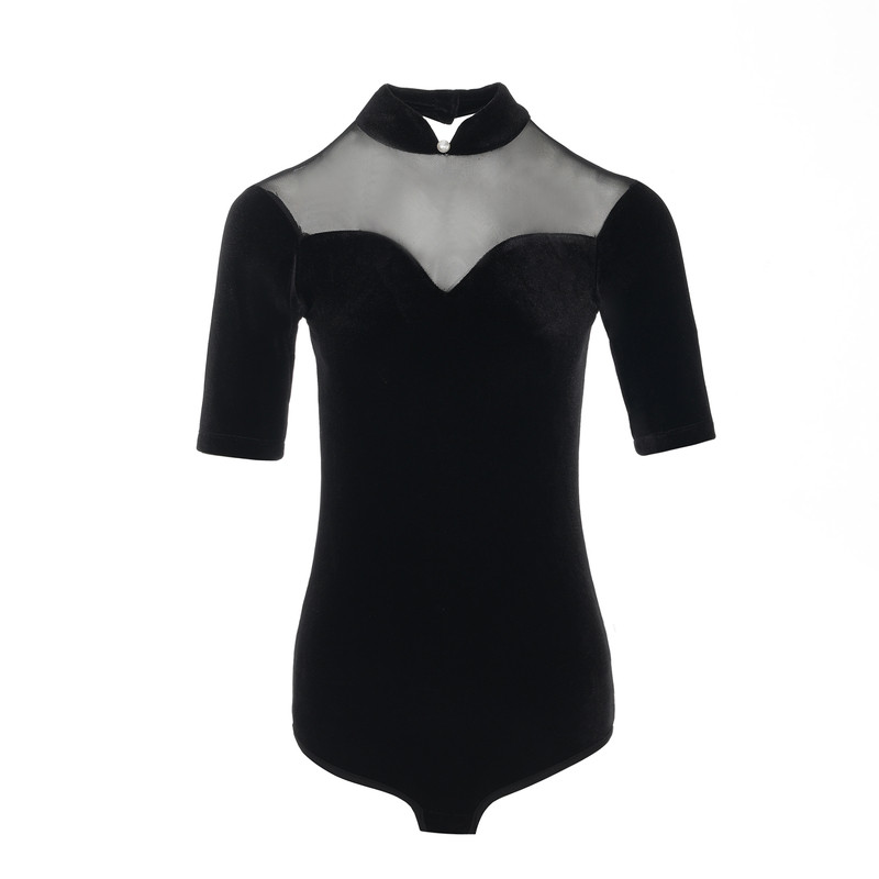 丝绒导师形体训练服修身新款