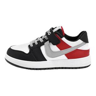 巴布豆儿童鞋子男童板鞋秋季2025新款皮面防水小学生男孩运动鞋潮