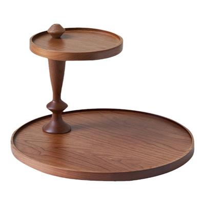 组装桌面樱桃木实木托盘