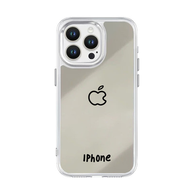 新款iPhone17手机壳镜面补妆16promax带镜子15pro适用苹果14女华为pura80简约mate60pro电镀xsmax防摔保护套