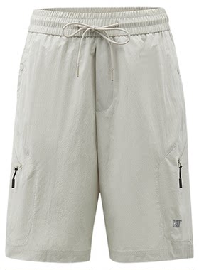 CAT卡特26夏季新品男士城市轻户外休闲宽松简约纯色松紧腰短裤