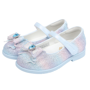 Dr.Kong江博士童鞋2026春季新款公主礼仪鞋宝宝浅蓝色女童皮鞋