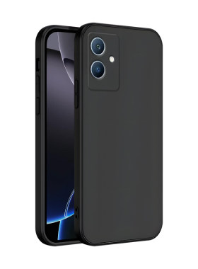 皑晨适用于vivoiQOOu5e手机壳V2197A软胶vivoiq005e软壳y33s简约y33e商务y52t纯黑IQOOu5e新款v2197a保护套潮
