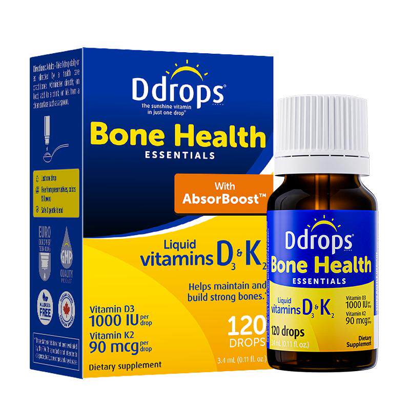 【D3+K2】Ddrops维生素D3成人