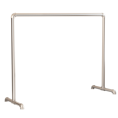 家用卧室挂衣杆简易落地晾衣架超镀锌钢管结实水管强承重晾晒衣架